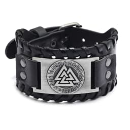 Retro Wide Leather Pirate Compass Bracelet for Men Celtic Viking Compass Bracelet Jewelry Male Accessories Gifts To Boyfriend