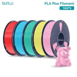 SUNLU 5KG PLAPLUS Filament 1.75MM Neatly Arranged No Knots No Bubble Eco-Friendly Non-Toxic Odorless Bright Color Good Toughness