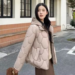 2025 New Fake Two-piece Hooded Winter Jacket Women Warm Parkas Long Sleeve Casual Cotton Padded Jacket Female Outwear