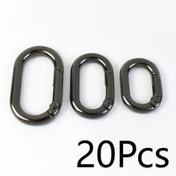 10/20Pcs Spring O Ring Buckles 13-32mm Openable Loop Carabiner Clip Hook for Bag Strap Keyring DIY Craft Hardware Accessories