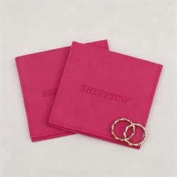 50pcs SHEEPSEW Microfiber Jewellery Envelope Pouches Custom Deboss Logo Multi Colors Jewelry Packaging Bag For Bridesmaid