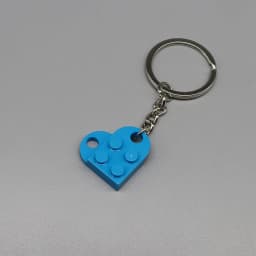 3176 DIY Heart Key Ring Necklace Toys for Children Coupling Plate 2x3 with Rounded End and Pin Hole MOC Building Block Brick