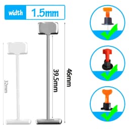 50-200pcs Replacement Steel Needles for Ceramic Tile Leveling System Clips Wedges Spacers Floor Tile Laying Construction Tools