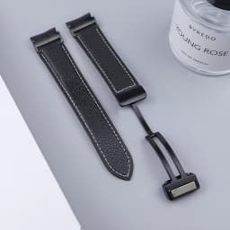No Gaps Leather Strap for Samsuang Galaxy Watch 6 5 4 40MM 44mm Magnetic Buckle Band Galaxy Watch 6 4 classic 43 47mm 42 46MM