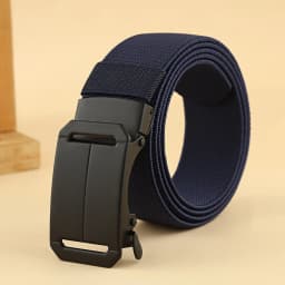 New Automatic Buckle Belt, Canvas Tactical Workwear Casual Outdoor Military Training Pants Belt For Men