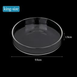 Shrimp Feeding Dish High Transparent Glass Feeding Dish Fish for Tank Clear Feeder Bowl Aquarium Fish Tank Reptiles Feeder