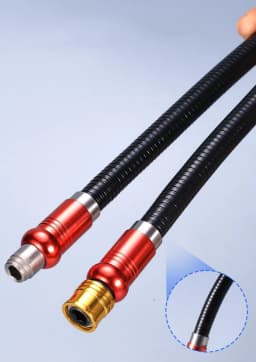 Flexible Drill Bit Extension Screwdriver Bit Holders, Bendable Elastic Drill Bit Extension Shaft Bit Magnetic Hex Soft Shaft Bar