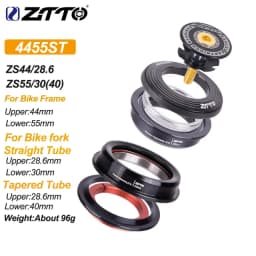 ZTTO MTB Road Bike CNC Headset 1 1/8"-1 1/2" Sealed Bearing 1.5 Tapered 28.6 Straight Tube Bike Fork Internal Steering Bearing