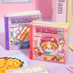 24/48 Pcs Pixel Story Themed Die Cut Sticker Book for Journal Scrapbooking Laptop Decor Japanese Stationery Style Student Decor