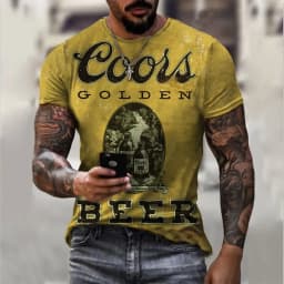 New Arrives Men's Tshirt Lemans Car Vintage Pattern T shirts Summer Oversized Casual Tees Mens Short Sleeve Tops Men Clothing