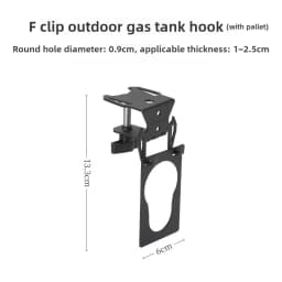 Hang Gas Canister Hook Outdoor Multi-purpose Gas Tank Hook With Hanging Plate Bottle Opener Camping Table Gas Stove Tank Hook