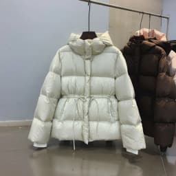 Neploe Hoody Drawstring Slim Waist Simple Parkas Small Fellow New Moda Warm Veste Femme Plaid Ruched Long Sleeve Loose Soft Coat