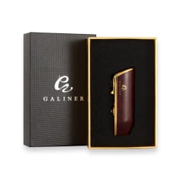 GALINER Metal Cigar Lighter Windproof Portable Butane Gas 3 Torch Jet Lighters Cigar Tool With Cigar Punch