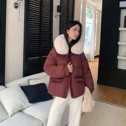 Simple Faux Fur Collar Padded Parka Women Thick Warm Winter Puffer Jacket 2026 Ladies Office Wear Casual Solid Zipper Outerwear