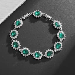 Water Drop Silver Color Bracelet Women\'s Extended 8 Color Zircon Gift Fashion Bracelet