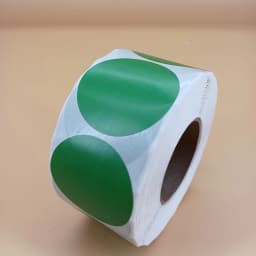 5cm Color Thermal Label Circle Self-adhesive Sticker 6cm Roll Sticker Label Direct Thermal Label for Logo Product Label QR Code
