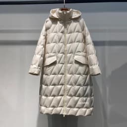 Janveny 2026 New Winter Oversized Over Knee Puffer Jacket Women Solid Long Sleeve Zipper Hooded White Duck Down Coat Warm Parkas