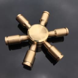 Copper Core Bullet Shape Hand Spinner Spinner Finger Spinner Metal Spiner with Box Anti Relieve Stress Toys for Adult