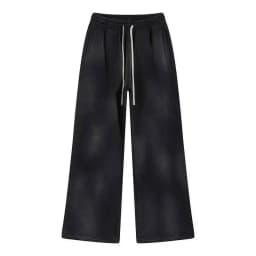 IEFB Spring New Trendy Sets Washed Sweatshirt Sweatpants Splash-ink Spray Dye Velvet Hoodies Autumn Male Wear Menwear 9W125