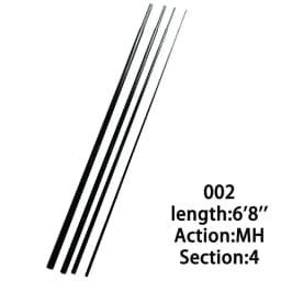 TN82 664 ML 684MH 704M Carbon Fiber 4Section Travel Rod Blank Building Component Repair DIY