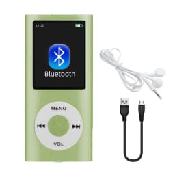 MP3 Player with Earphone Data Cable Stylish Multifunctional Lossless Sound Slim 1.8 Inch LCD Screen Portable MP3 Music Players