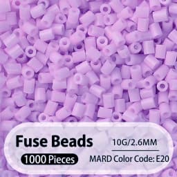 2.6mm Bulk Pink Color Series Perler Beads Refill Pack - 1000/5000pcs Fusible DIY Art Craft Fuse Beads for Mosaic Puzzle Kits