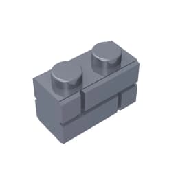 Gobricks GDS-631 Profile brick 1x2 single gro. compatible with lego 98283 children's DIY Educational Building Blocks Technical