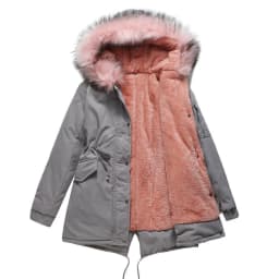 New Plus Size Winter Clothes Women's Hooded Faux Fur Jacket Thick Warm Plus Velvet Outwear 2024 Parkas Female Padded Coats