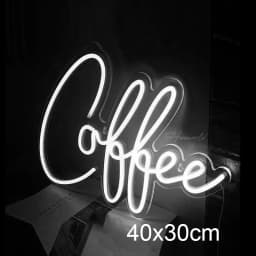 Coffee Neon Sign Custom Coffee Cup LED Neon Light Dimmerable USB Powered Decor Bar Cafe Restaurant Party Window Hanging Gift