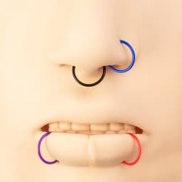 16Pcs 20G Flexible Colorful Acrylic Nose Ring Lip Hoops Retainer Septum Jewelry Cartilage Daith Tragus Earrings Piercing Jewelry