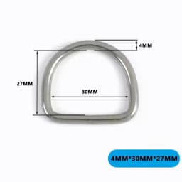 2/5Pcs 15-50mm Stainless Steel O D Ring Buckles Handbag Strap Connector Rings Leather Craft Clasp Carabiner Belt Hook Bag Parts