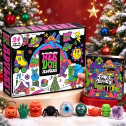 2026 Hot NeeDoh Advent Calendar Gift for Children 24 Day 3D PVC Dolls Countdown Christmas 2026 New Year Surprise Gifts