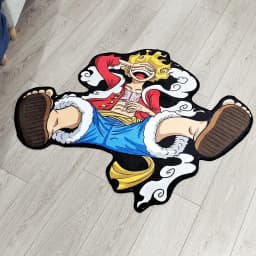 Anime Rug Popular Style Luffy Gear 5 One Nika Form Piece Ace Customize Cartoon Rug Handmade Carpet Area Rug for Home Decor