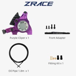 ZRACE M1 XG Flat Mount Brake for Flat Bar Gravel / BMX Raceing,Full CNC Lightweight, Front and Rear Flat Handler Bar Gravel