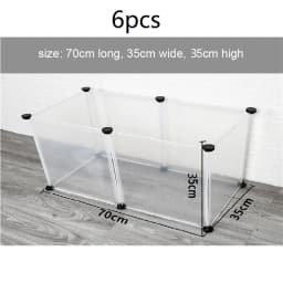 Playpen DIY Small Pet Freely Combined Foldable Dog Cage Yard Fence for Dog Cat Kitten Rabbit Guinea Pig Bunny Hedgehogs