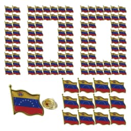 Venezuela Flag Lapel Pin - Enamel Metal National Badge | World Travel Souvenir Gifts for Men & Women | Country Flag Patriotic Br