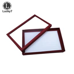 100-position Ring Tray Velvet Sponge Ring Display Box Cardboard Jewelry Storage Box Dust-proof Cover Tray