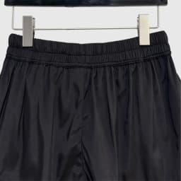 High Street Dark Style Slim Fit Pants with Slit Drawstring Shorts Women's Exlstic Waist Casual Pants Sexy Solid Color Shorts