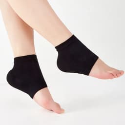 Black/Nude Heel Protective Mesh Gel Silicone Heel Sock Foot Cover Moisturizing Anti-wear Anti-crack Half Sock Heel Cover