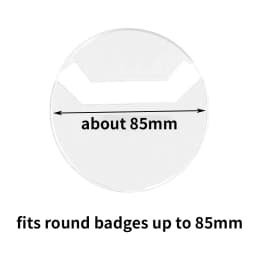 10pcs Clear Round Badge PVC Protective Case Pins Badge Storage Bags for DIY Making Badge Display Bag Packing Cover Materials