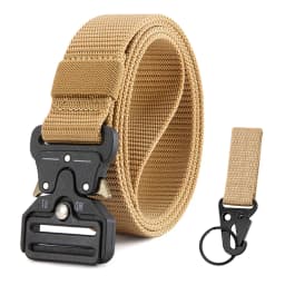 Men's Belt Outdoor Hunting Tactics Belt Multi functional Buckle Nylon Belt High Quality Marine Corps Canvas Belt 125cm