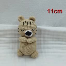 Handmade Kid Room Deco Stuffed Plush Toy Animal Amigurumi Handcrafts Kids Gifts Soft Fox Cow Lamb Birthday Sleeping Dolls