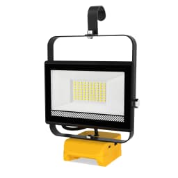 48W/60W/100W Portable LED Work Light Rechargeable LED Flood Light for Dewalt 18V-20V Li-ion Battery Cordless Work Light 6000k