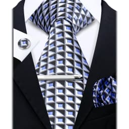 Fashion Ties for Men Gift Weave Necktie Set Handchief Cufflinks Tie Clip Luxury Brand Designer Business Wedding Suit Accessories