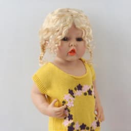 Fjusuns JD644 9-10inch 10-11inch Messy Baby Curly Mini Twintail Mohair BJD Wigs QBaby Pullip Blythes& 18"AG Doll Accessories