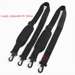 1/2/5Pcs 90-160cm Adjustable Shoulder Strap Replacement for Travel Luggage Crossbody Bag Backpack Nylon Webbing with Metal Hooks