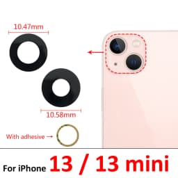 Good Back Rear Camera Glass Lens For iPhone 11 12 13 14 15 16 17 Pro Max Plus Mini Air With Adhesive