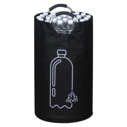 Thickened Foldable Recycling Storage Basket Large Capacity Empty Bottle Bag with Aluminum Handle for Kitchen Laundry Organizer