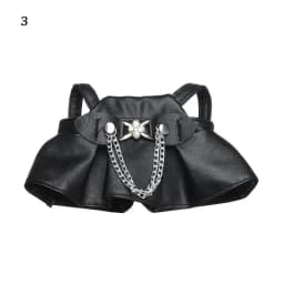 20cm Fashion Doll PU Leather Jacket Doll Hat Skirt Suit Clothing Gifts Plush Doll's Clothes Outfit Accessories for Idol Dolls