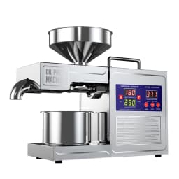 NEW 2025 Model 304 Stainless Steel Oil Press Machine Large Capacity for Peanut,Sunflower,Sesame Seeds Easy Clean, Low Noise